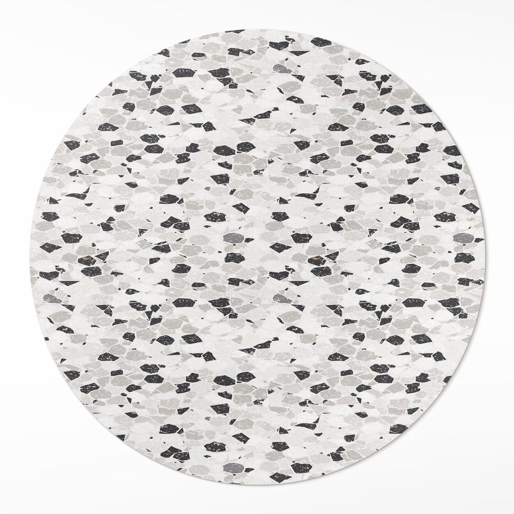 Kerek műanyag szőnyeg Kőcserép elegáns kőedény