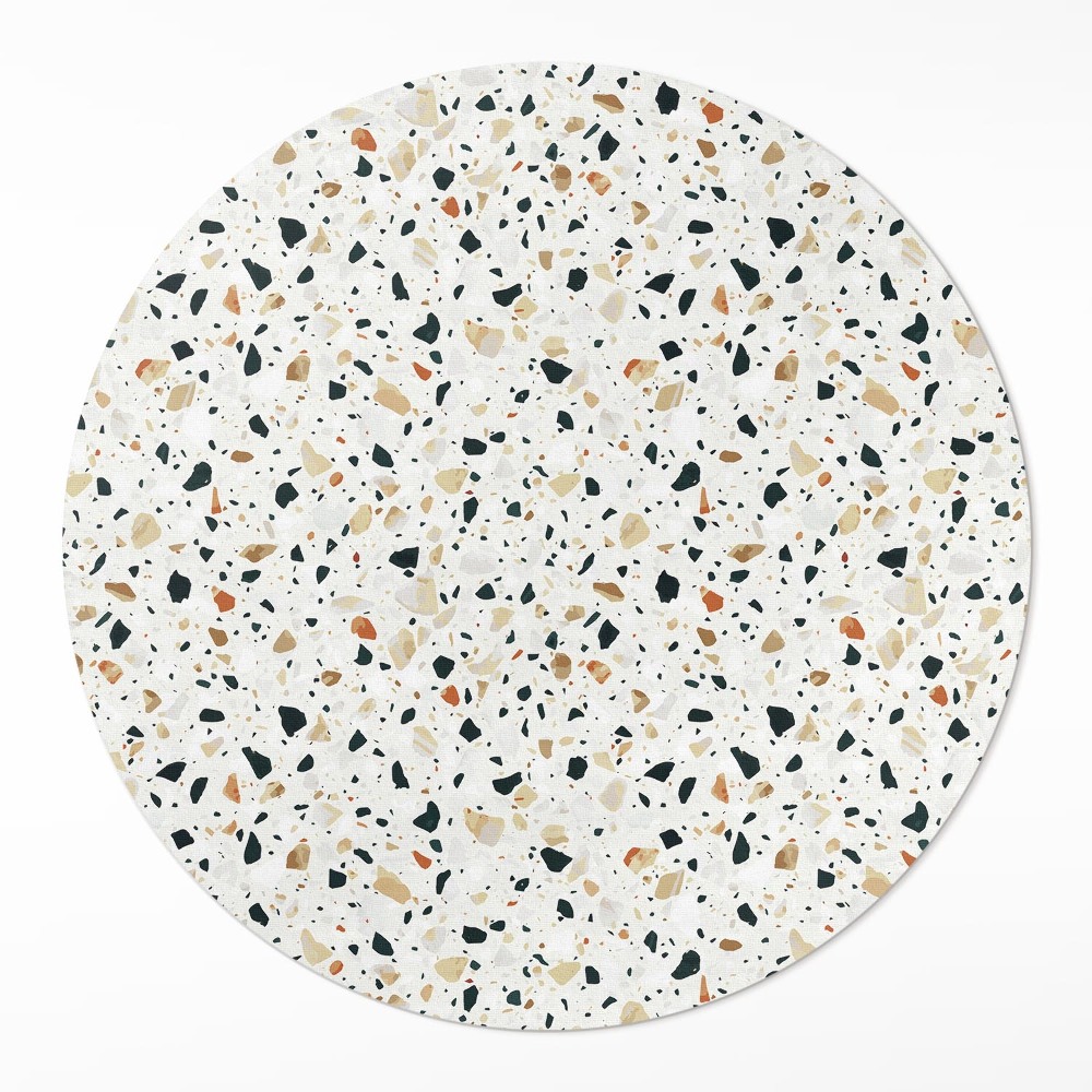 Kerek műanyag szőnyeg Dekoratív kőporcelán csempe