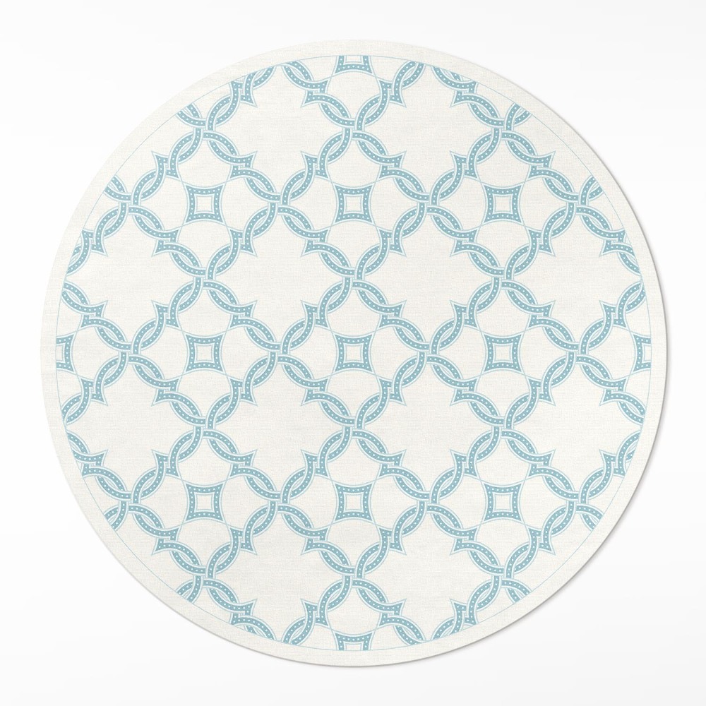 Kerek vinil szőnyeg Láncszövésű dekoratív csempe