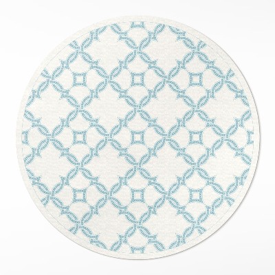 Kerek vinil szőnyeg Láncszövésű dekoratív csempe