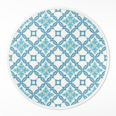 Kerek vinil szőnyeg Láncszövésű dekoratív csempék