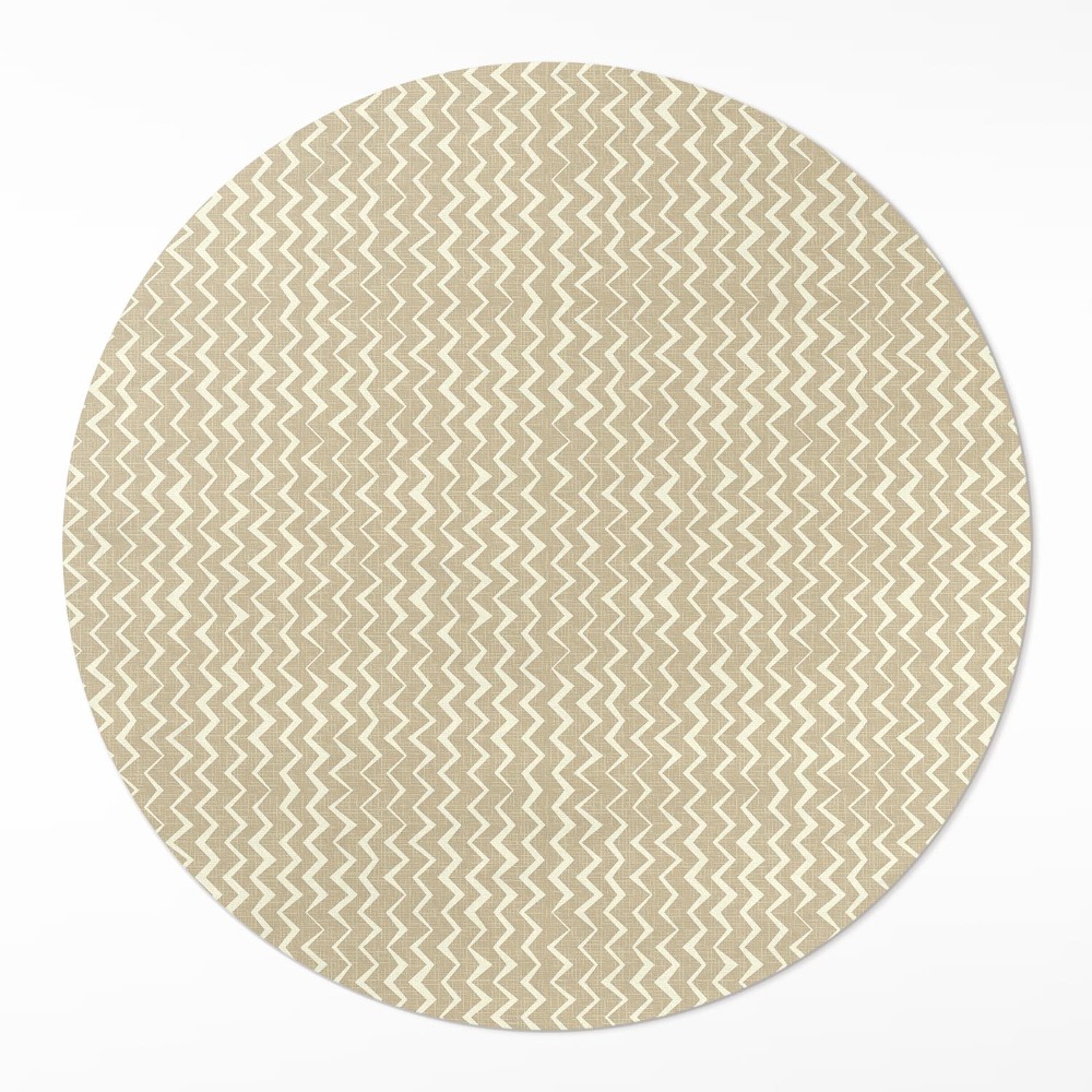 Kerek műanyag szőnyeg Szabálytalan sablonok boho minta