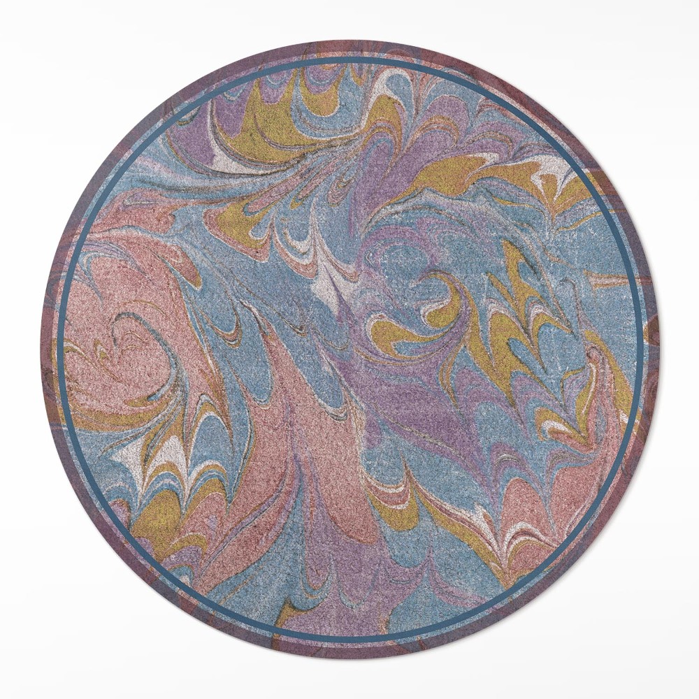 Kerek műanyag szőnyeg Absztrakt kompozíció