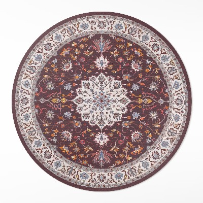 Kerek vinil szőnyeg Vintage dekoratív minta