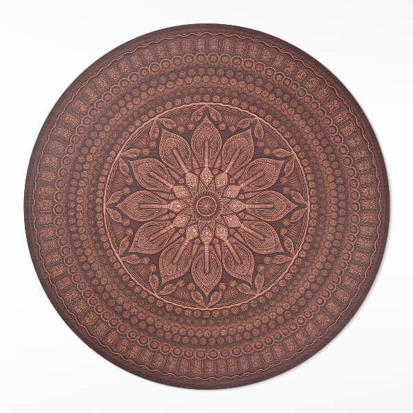 Kerek vinil szőnyeg Keleti mandala minta dekoratív boho