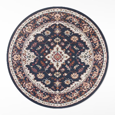 Kerek pvc szőnyeg Vintage dekoratív perzsa stílusú minta