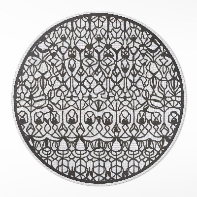 Kerek vinil szőnyeg Absztrakt mintás kompozíció