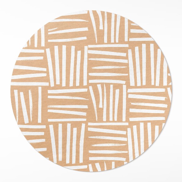 Kerek pvc szőnyeg Minimalistyczny abstrakcyjny wzór boho