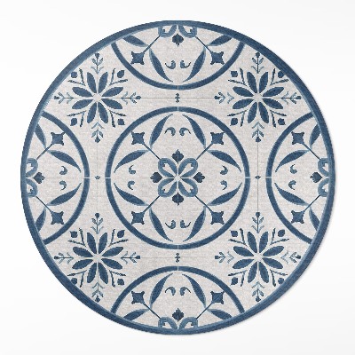 Kerek vinil szőnyeg Delikatne płytki styl portugalski vintage