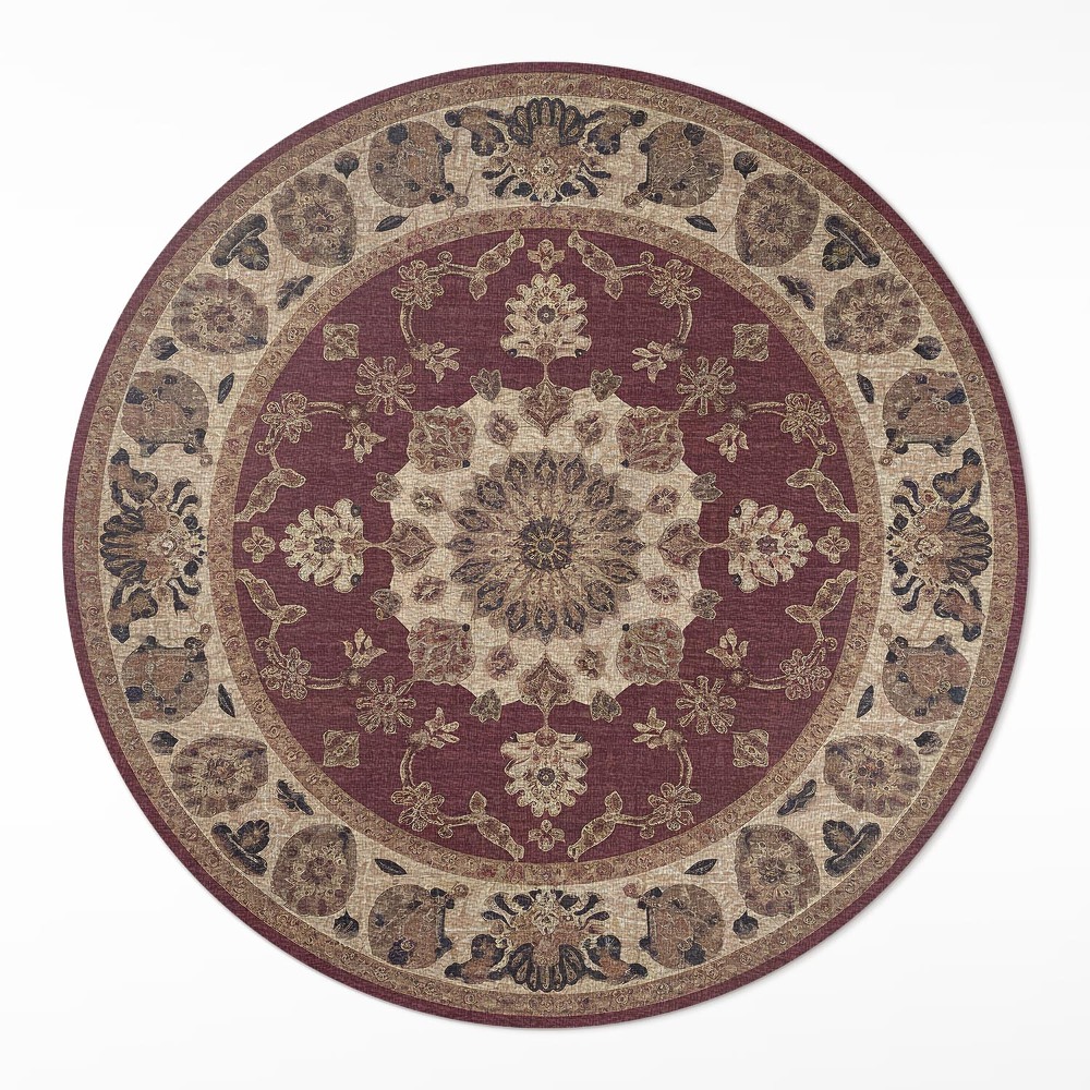 Kerek vinil szőnyeg Elegancka perska harmonia