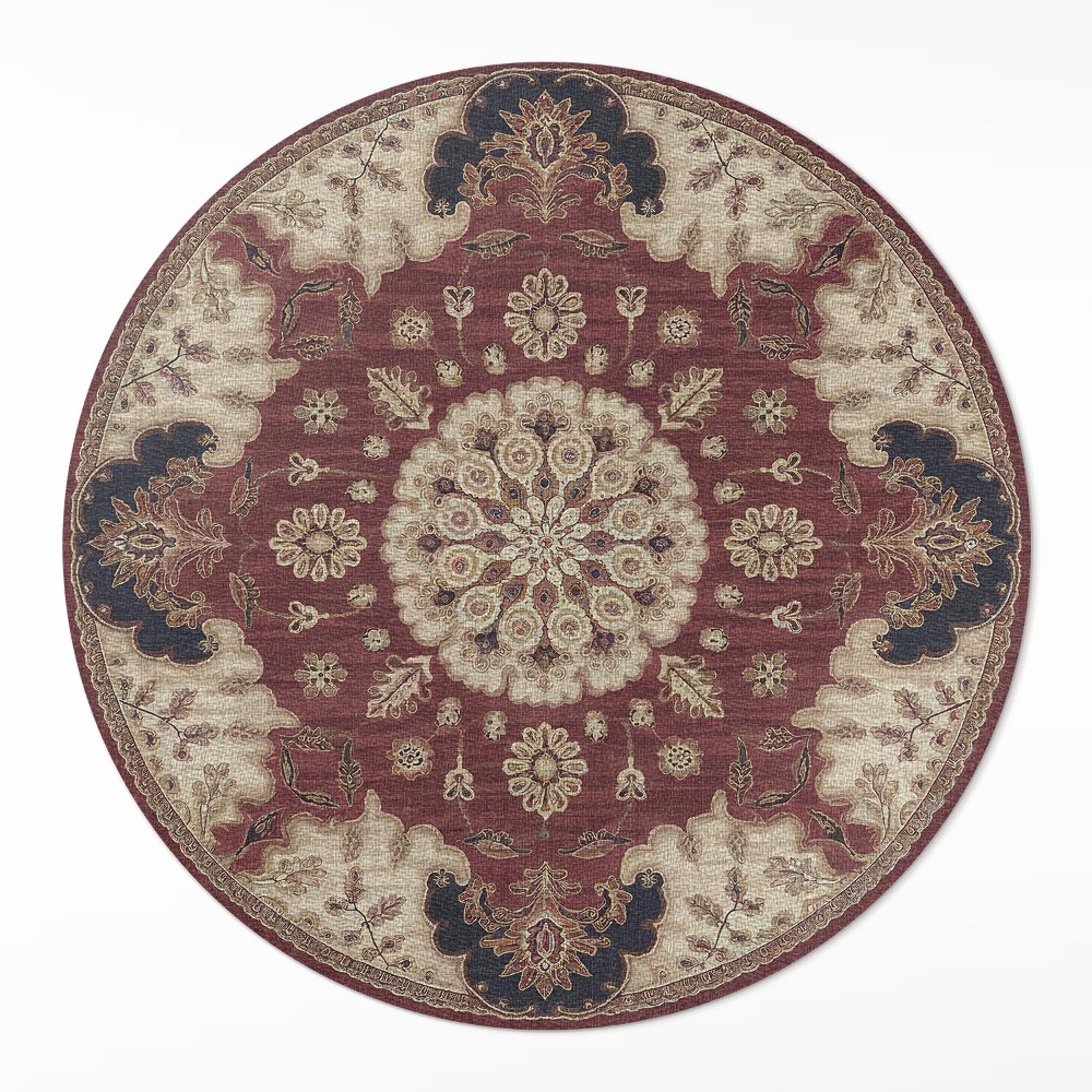 Kerek műanyag szőnyeg Elegancka perska symetria