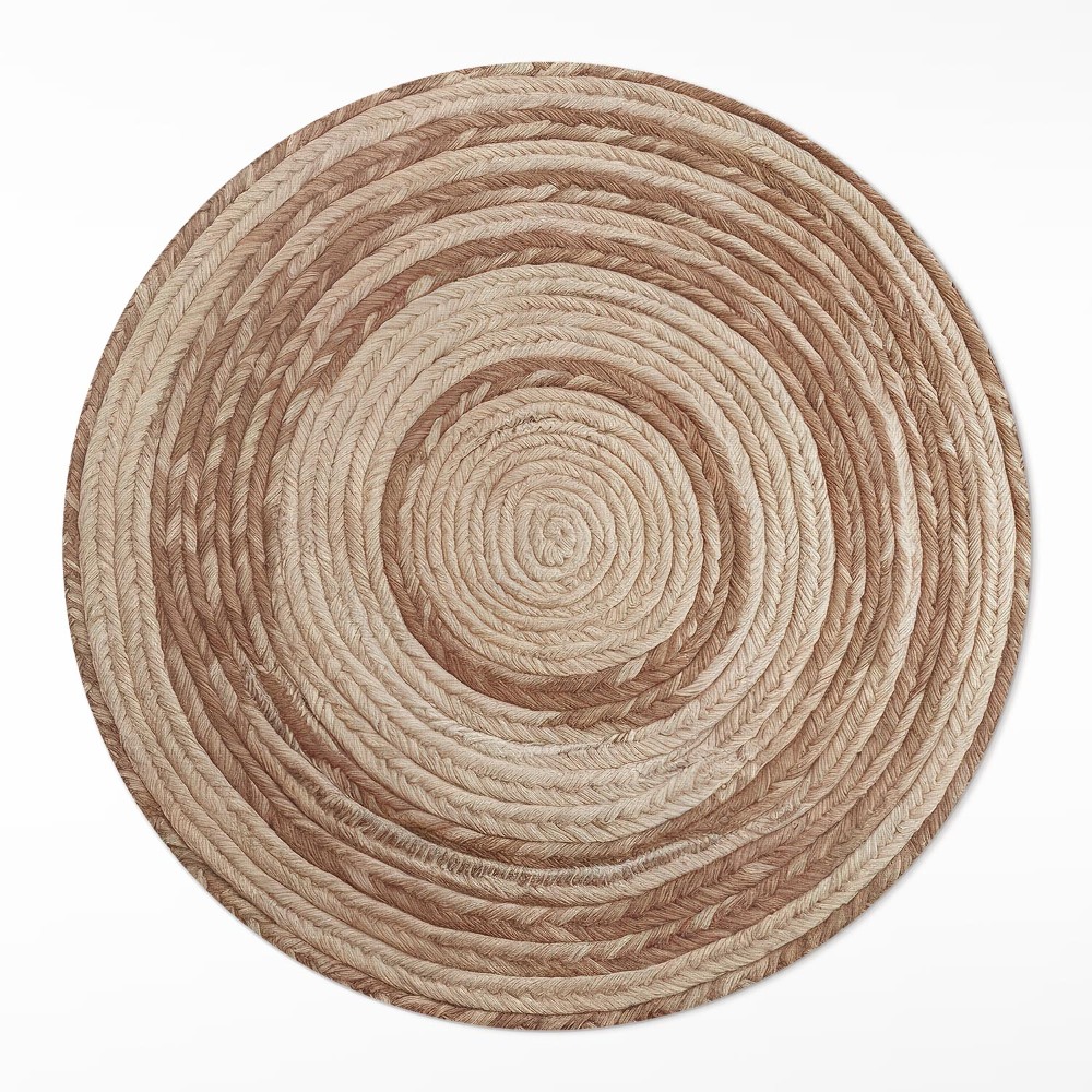 Kerek műanyag szőnyeg Zakręcony sznurek