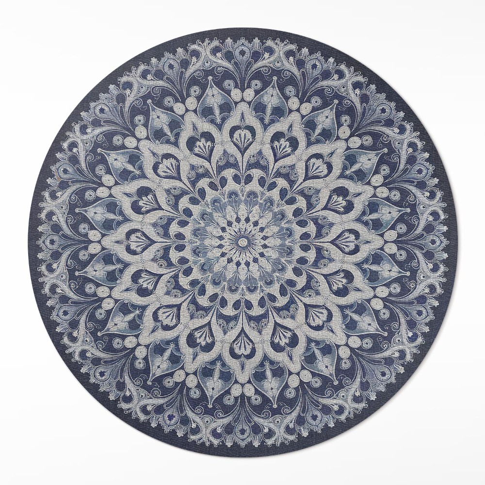 Kerek vinil szőnyeg Niebieski perski sen