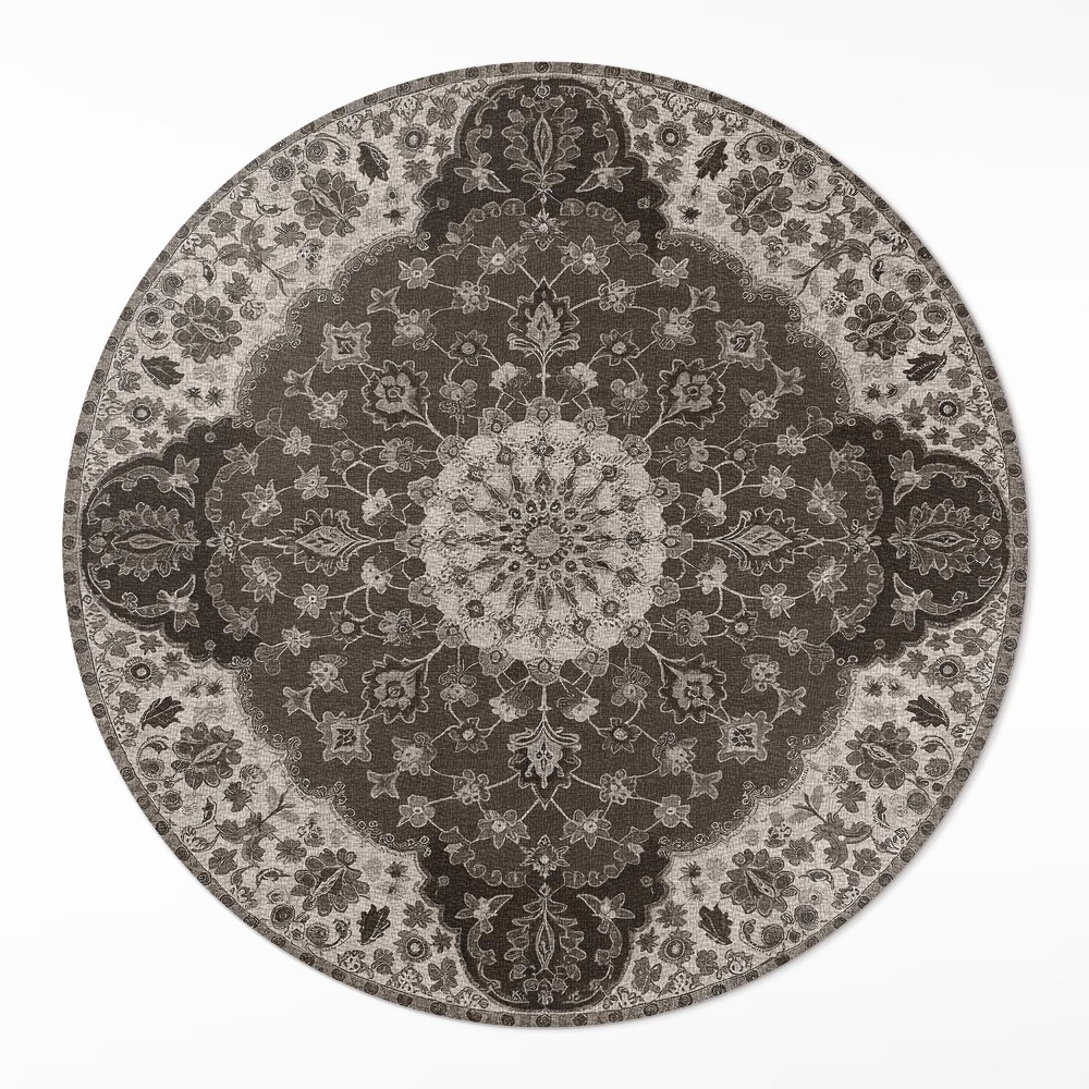 Kerek vinil szőnyeg Delikatność perskich ornamentów