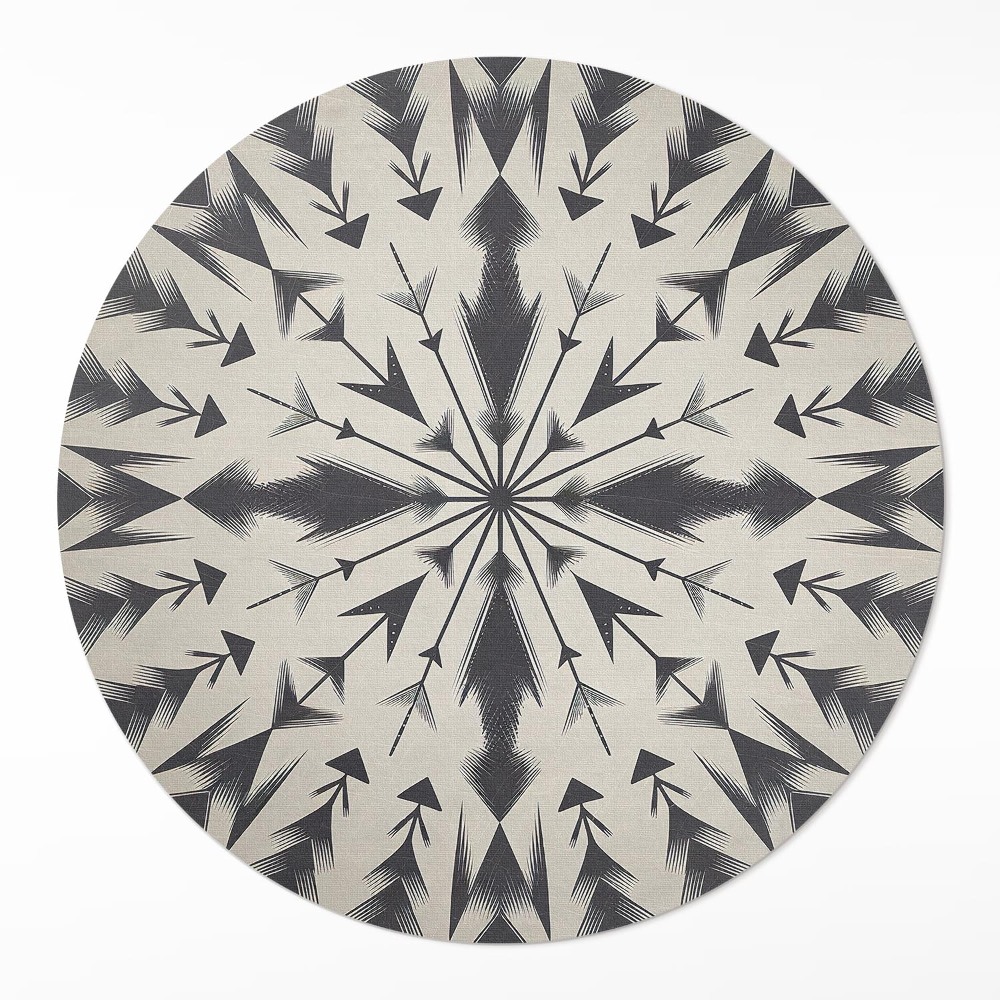 Kerek pvc szőnyeg Azteckie strzałki