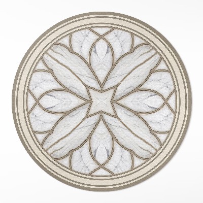 Kerek pvc szőnyeg Marmurowy witraż