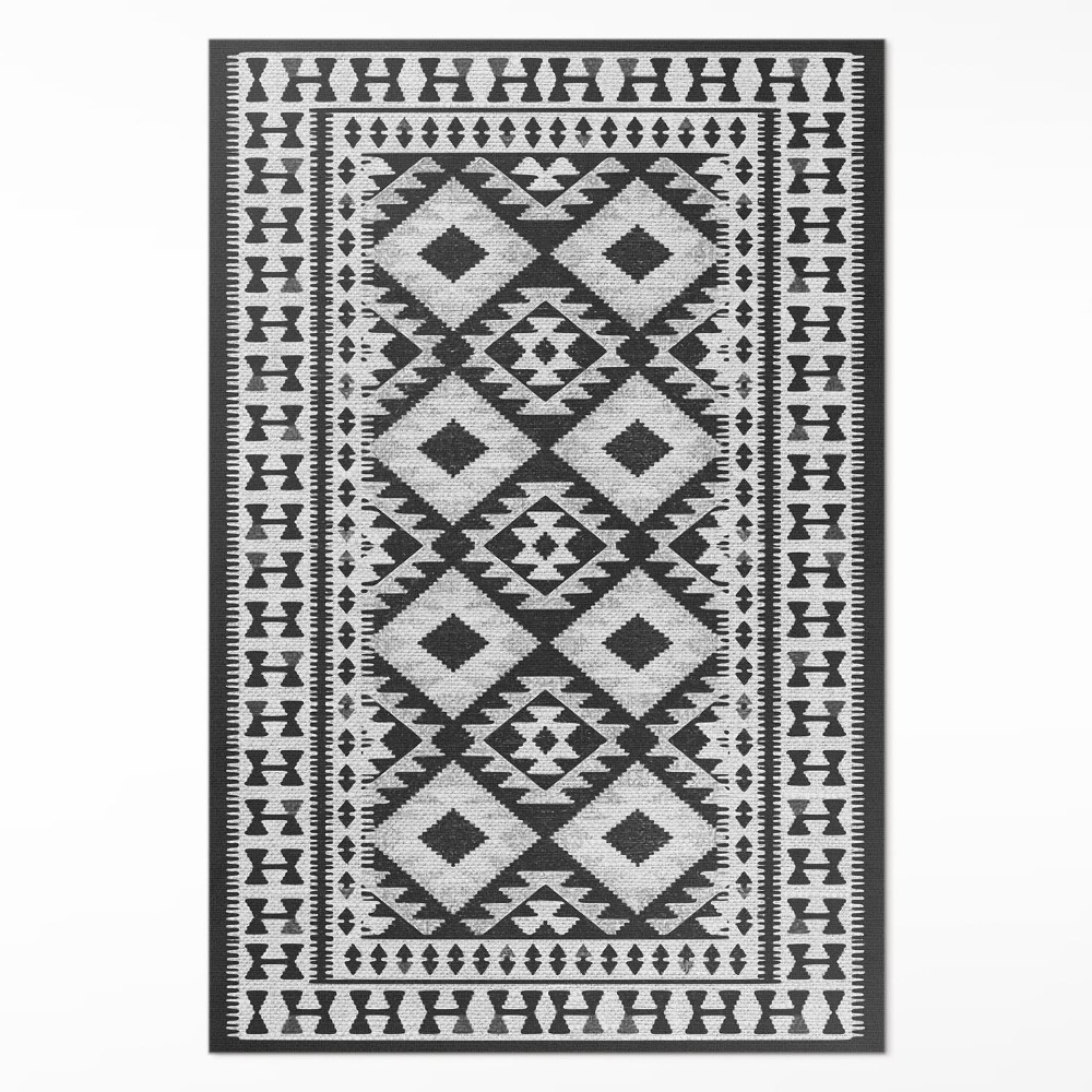 Mosható futószőnyeg Retro vintage mintás textil utánzat