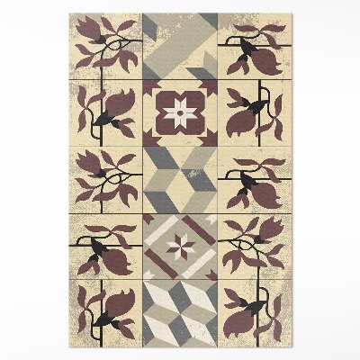 Pvc szőnyeg Magnolia csempe mintás mozaik