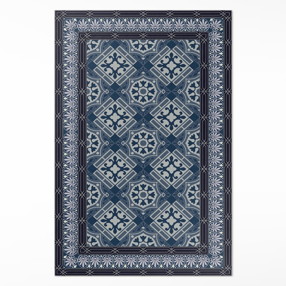 Pvc szőnyeg Tengerészkék talavera gyönyörű vintage minta