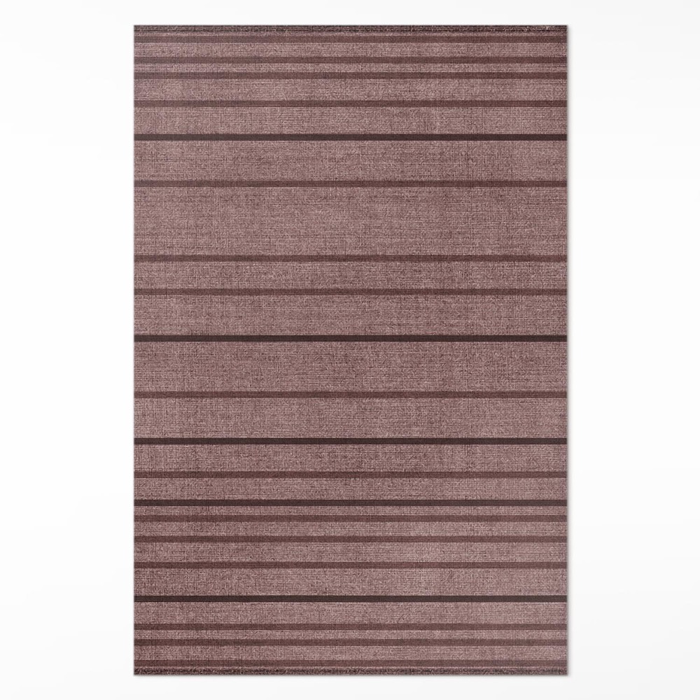 Pvc futószőnyeg Barna csíkok boho vintage stílusban