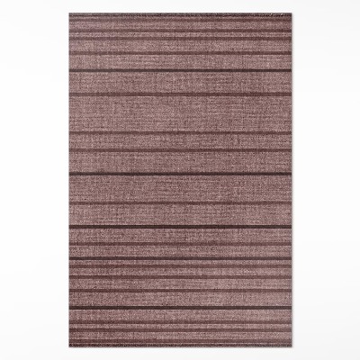 Pvc futószőnyeg Barna csíkok boho vintage stílusban