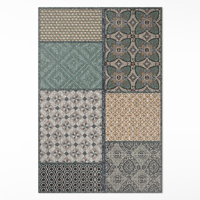 Műanyag szőnyeg Különböző textúrájú textilutánzat