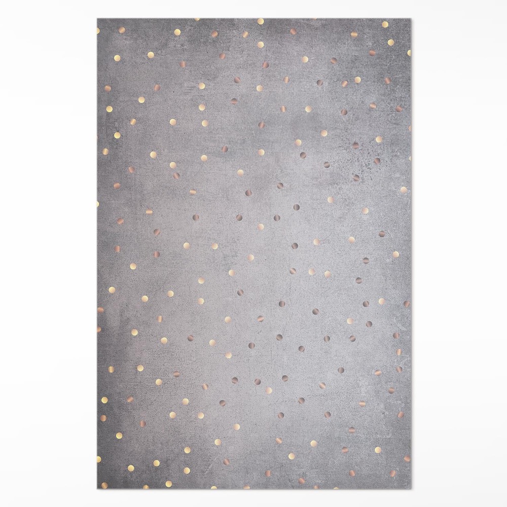 Mosható futószőnyeg Világos és sötét pöttyök szürke textúrán