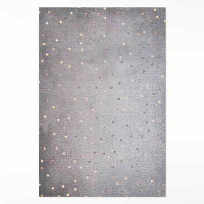 Mosható futószőnyeg Világos és sötét pöttyök szürke textúrán