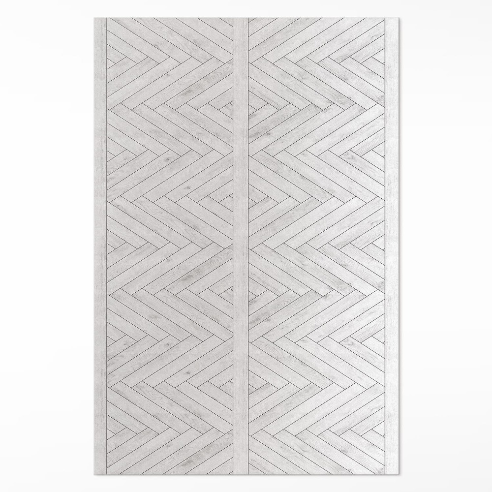 Műanyag szőnyeg halszálkás deszkák világos parketta