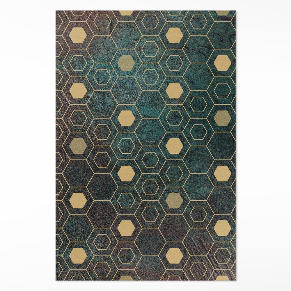 Pvc szőnyeg Hatszögletű minta modern design