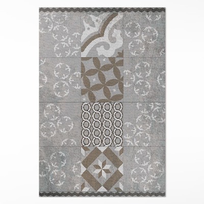 Műanyag szőnyeg Dekoratív régi csempe