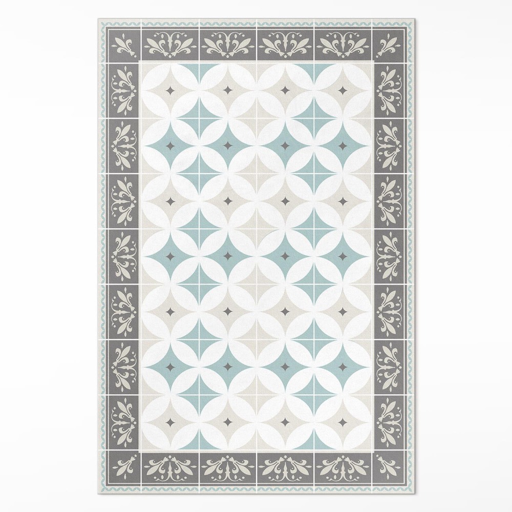 Mosható futószőnyeg Skandináv körök pasztell mozaik