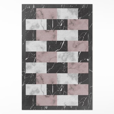 Műanyag szőnyeg Márvány kocka divatos mozaik