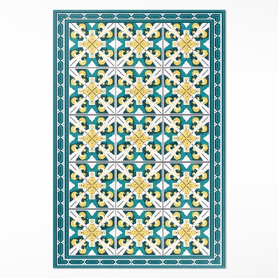 Műanyag szőnyeg Geometrikus rombusz színes csempe