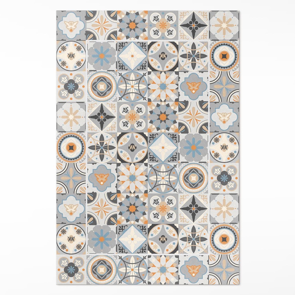 Mosható futószőnyeg spanyol csempe pasztell mozaik