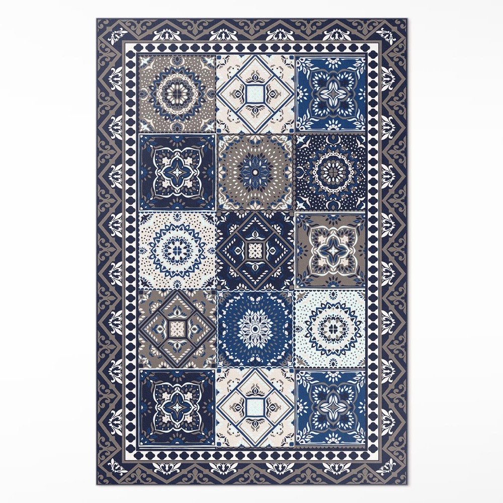 Mosható futószőnyeg virágos csempe elegáns csempe