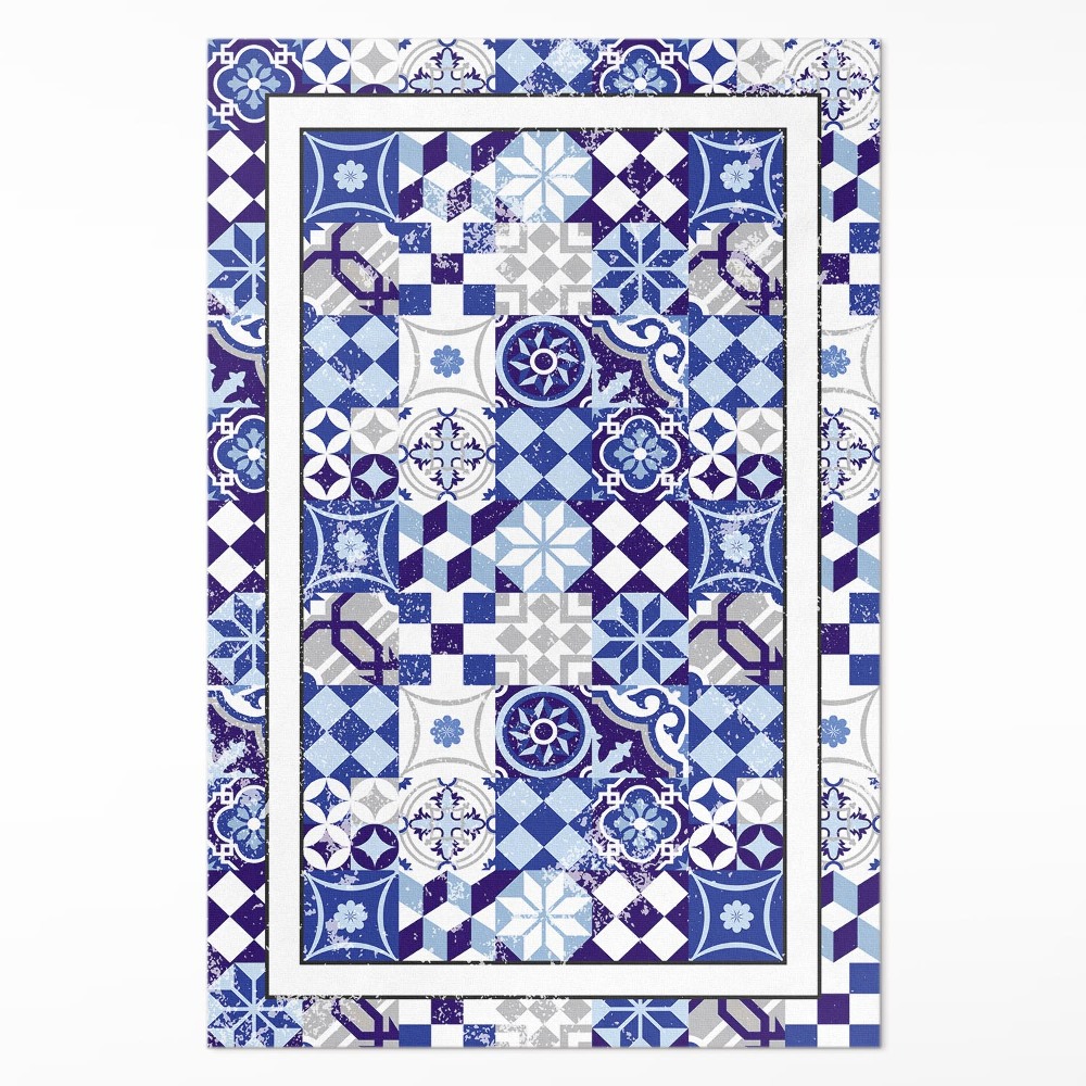 Pvc futószőnyeg spanyol csempe dekoratív mozaik