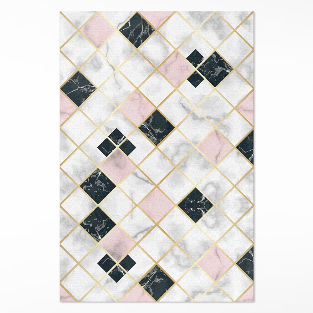 Műanyag szőnyeg gyönyörű márvány kő csempe