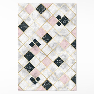 Műanyag szőnyeg gyönyörű márvány kő csempe