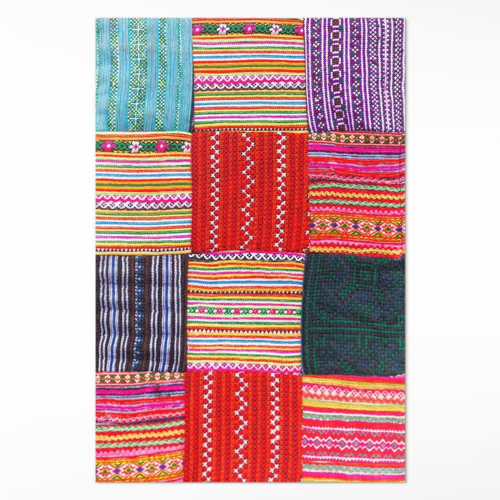 Pvc futószőnyeg Török patchwork mintás szőttes