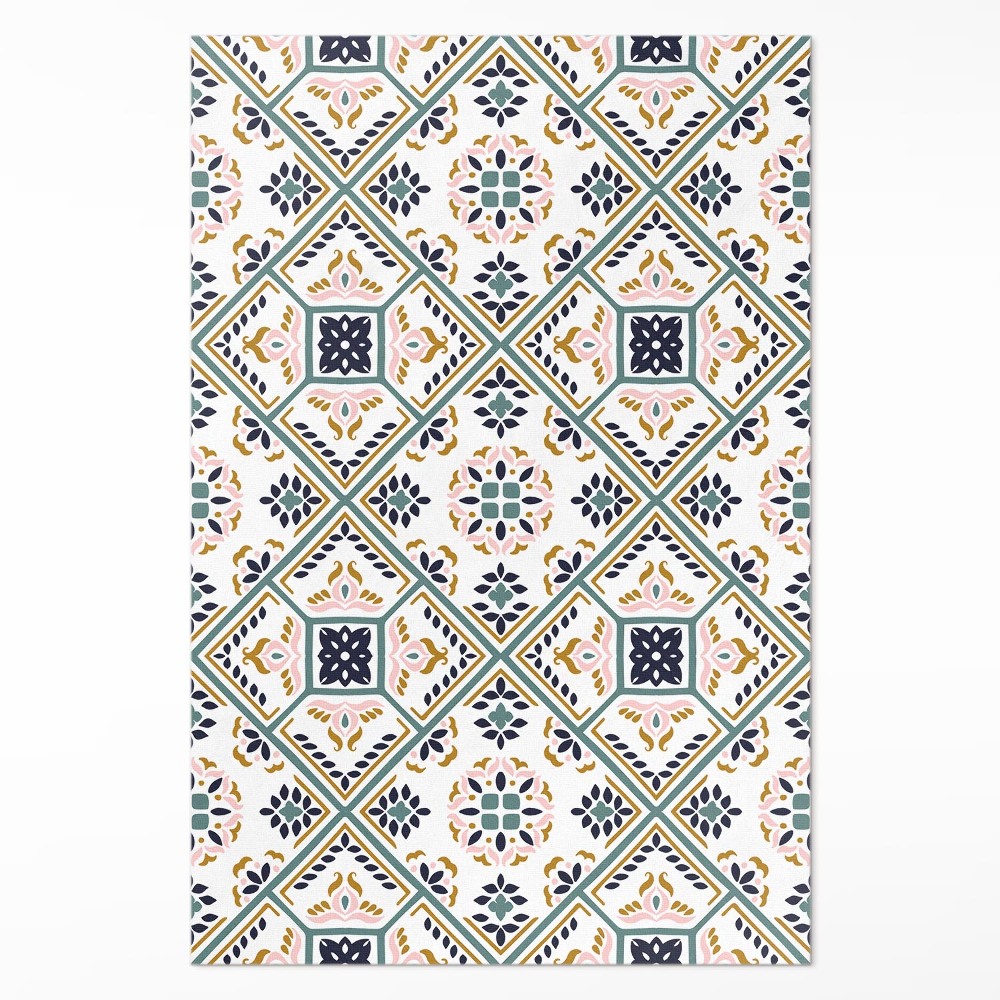 Pvc futószőnyeg Geometrikus mintás csempe