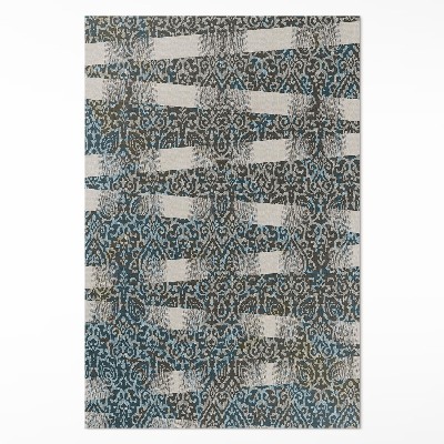 Műanyag szőnyeg Ornamentika és csíkok vintage stílusban