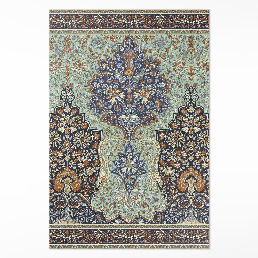 Pvc futószőnyeg Gyönyörű török virágos részletek dísze