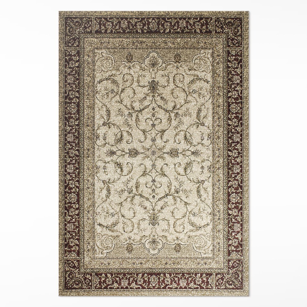 Mosható futószőnyeg Klasszikus bézs színű dekoratív borostyán