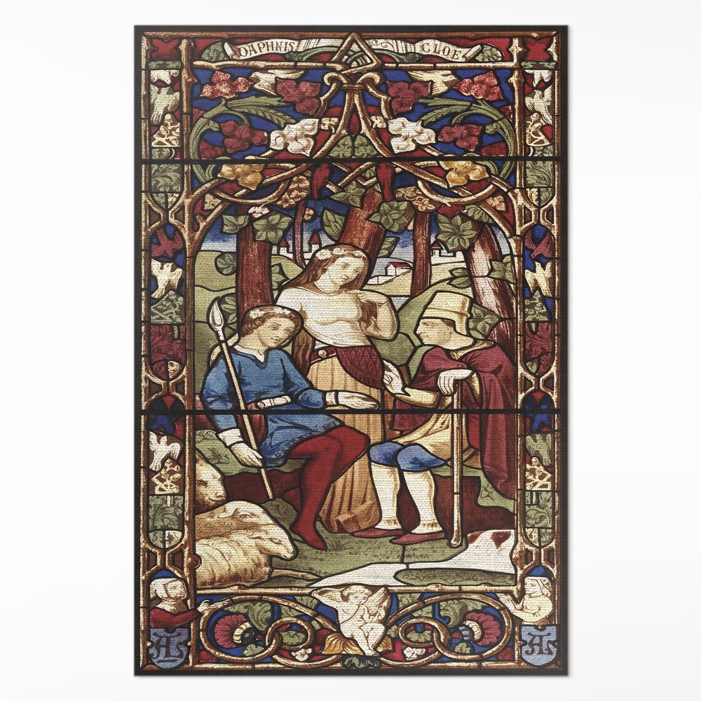 Mosható futószőnyeg Sir Digby Wyatt utánzás ólomüveg gótikus