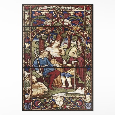 Mosható futószőnyeg Sir Digby Wyatt utánzás ólomüveg gótikus