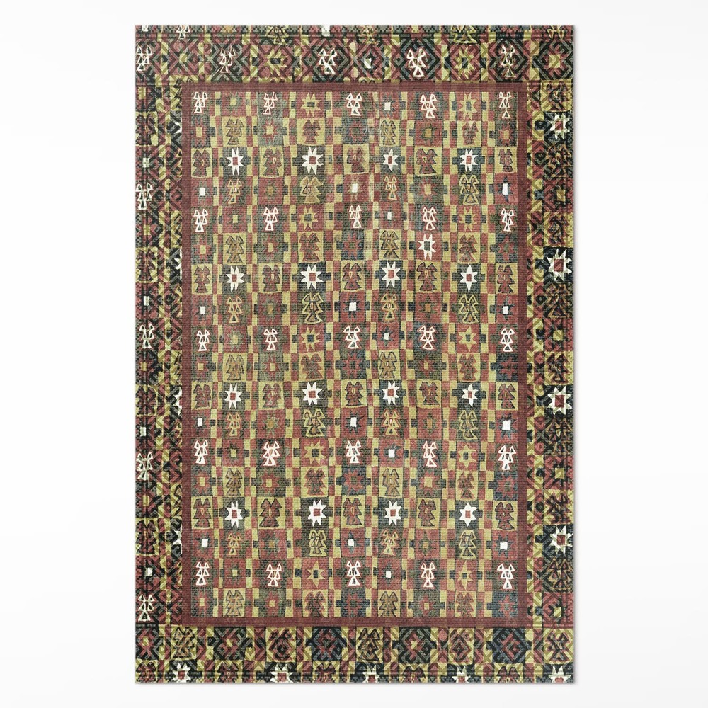 Pvc szőnyeg Vintage Etno színes vintage mozaik