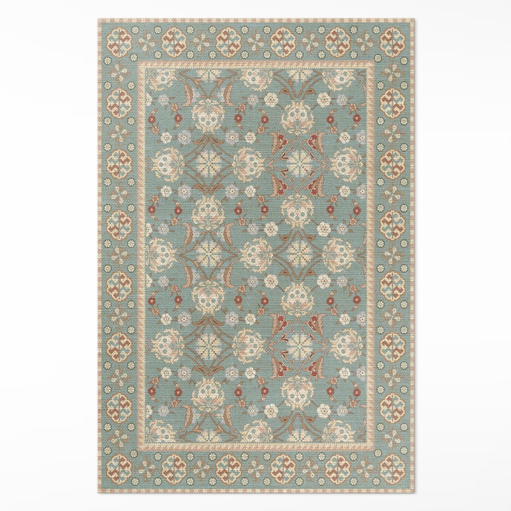 Pvc szőnyeg Vintage virágos minta virágos dísz