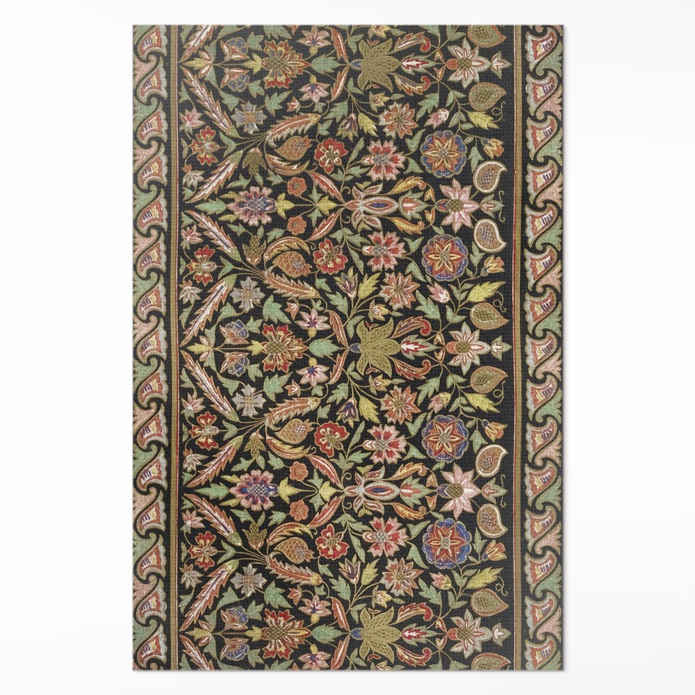 Pvc szőnyeg Antik vintage virágos virágos növényi minta