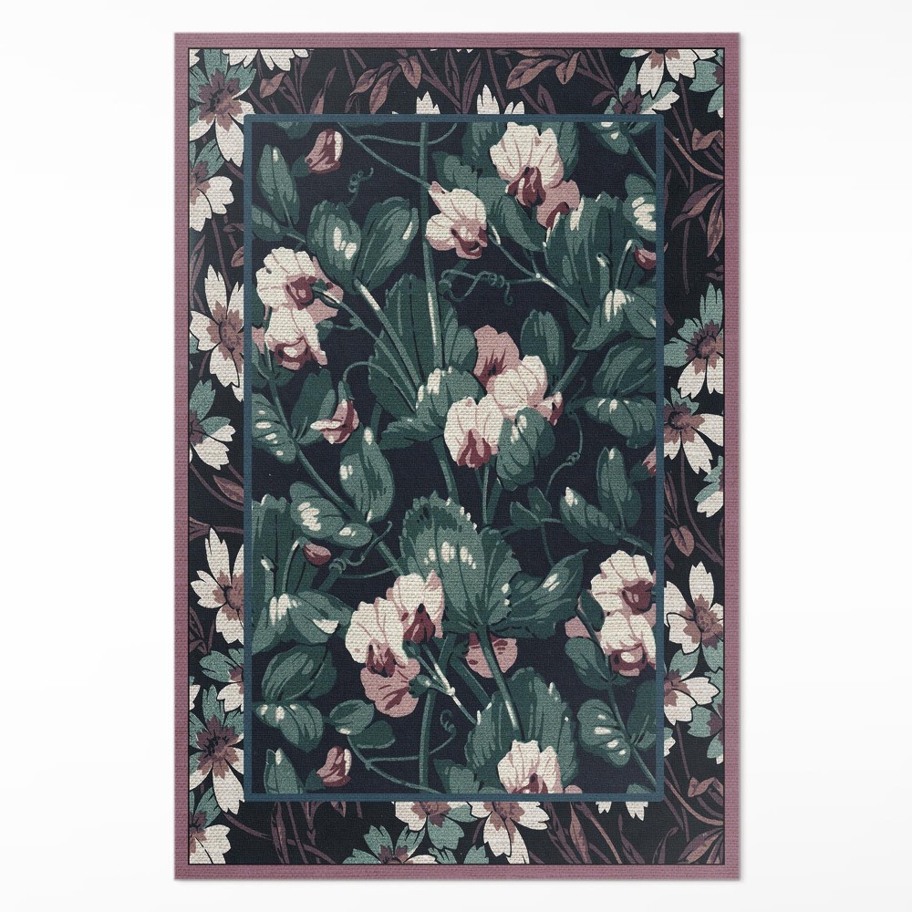 Pvc futószőnyeg Albert Racinet virágos minta